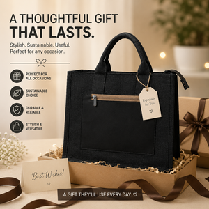 Solid Color Jute Tote Bag 14x11x4 Inch Zipper Closure Minimalist Style Daily Use - Product Image 1