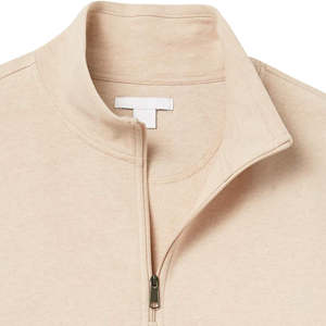 Sudadera unisex al por mayor, personalizada, con media cremallera, cuello alto, estilo único, bordada, de forro polar, algodón, rizo, para uso casual. - Product Image 6