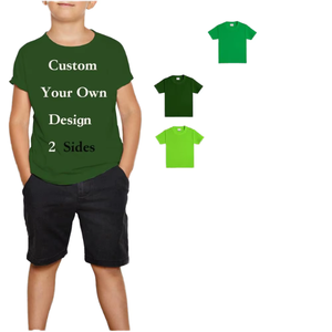 T-shirt de sport pour enfants, décontracté, été, 100% coton, grande taille, compressé, séchage rapide, écologique, respirant, pour le basketball - Product Image 1