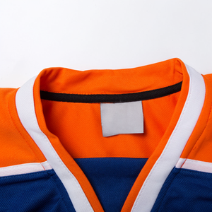 Jersey de Hockey sobre Hielo Profesional Personalizado OEM, 100% Poliéster, Malla, Unisex, Cuello en V, Corte Regular, Impresión por Transferencia de Calor, Manga Larga, Verano - Product Image 3