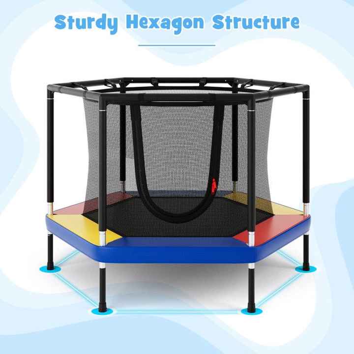 Trampolino ricreativo piccolo 4 FT bambino con rete di recinzione di sicurezza