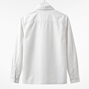 เสื้อเชิ้ตโอเวอร์เชิ้ตผู้ชายผ้าริปสตอปสำหรับฤดูร้อน น้ำหนักเบา สไตล์ลำลอง ใช้งานได้หลากหลาย ผลิตจากผ้าฝ้าย 100% รับผลิตแบบ OEM ODM ขายส่งจากโรงงาน MOQ ต่ำ - Product Image 4