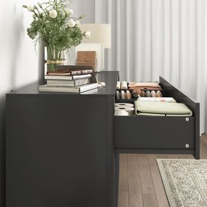 Cassettiera Moderna Stile Mid-Century a 9 Cassetti in Legno, Grande Mobile da Terra per Camera da Letto, Adatta per Supporto TV Lungo - Product Image 4