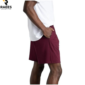 Shorts décontractés pour hommes, couleur unie, en maille respirante, séchage rapide, taille élastique, haute qualité, personnalisables, confortables, motifs floraux - Product Image 4