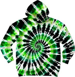Sweat à capuche Tie Dye pour homme, décontracté, tricoté, coupe classique, pour l'automne, avec poche et motif spirale, design Tie Dye - Product Image 4