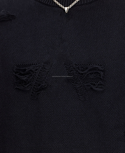 Suéter de Punto de Color Sólido, 100% Algodón, Unisex, Estilo Desgastado, de Alta Calidad, Cómodo y Duradero para Invierno, 220/340g - Product Image 5