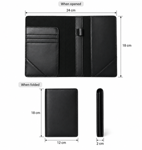 Funda Minimalista para Pasaporte de Cuero Sintético, Cartera para Tarjetas de Viaje - Product Image 2
