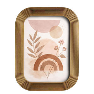 Marco de Fotos de Madera de Mango Rústico Vintage Hecho a Mano de Lujo con Grabado Láser, Exhibición de Sobremesa Pulida para Decoración de Interiores - Product Image 2