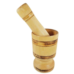 Juego de Mortero y Maja de Madera de Primera Calidad con Construcción Resistente para Uso Prolongado en la Cocina - Product Image 1
