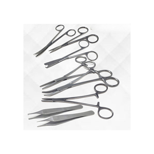 ชุดเครื่องมือผ่าตัดเย็บแผลสแตนเลสเยอรมัน 8 ชิ้น มาตรฐาน CE สำหรับนักศึกษาแพทย์ ใช้ซ้ำได้ ราคาถูก รับผลิตตามแบบ OEM - Product Image 1