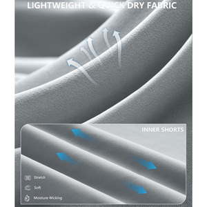 Shorts de sport pour femmes personnalisés 2 en 1 avec short intégré respirant et soutien interne pour les modes de vie actifs - Product Image 6