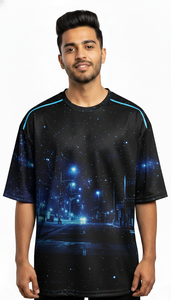 เสื้อยืดโอเวอร์ไซส์ผู้ชายสุดเทรนดี้ พิมพ์ลายแบบซับลิเมชั่น สไตล์สตรีทแวร์ลำลอง ใส่สบายทุกวัน - Product Image 3