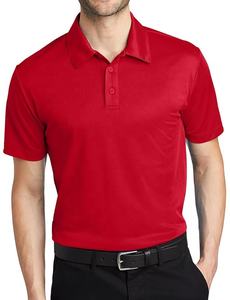 Camiseta de polo de poliéster 100% de calidad superior para hombre, transpirable, antiarrugas, elegante, informal, con logotipo frontal, de punto liso - Product Image 4