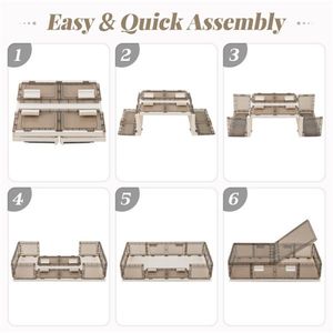 2 Armadietti di Stoccaggio in Plastica di Alta Qualità con Ruote - Product Image 4