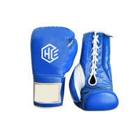 Ensemble de boxe en cuir PU personnalisable pour la vente en gros, avec protège-tête ouvert et protège-guêtres, haute qualité, écologique, couleurs personnalisables