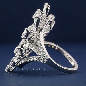 Luxury 14K Gold Lab Grown <b>Diamond</b> <b>Ring</b> for Women Sparkling Synthetic <b>Diamond</b> Engagement Wedding <b>Ring</b> Elegant Fine Jewelry - Product Image 4