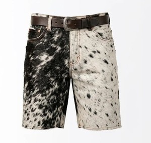 <b>Women</b> Cowhide <b>Leather</b> <b>Shorts</b> Genuine Hide High Waist Classic Fashion Streetwear Casual Designer Style Custom OEM Factory - Product Image 2