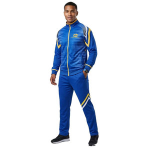 Sports Soccer Tracksuit Stand Collar <b>Zipper</b> <b>Jacket</b> With Matching Trousers Breathable For Football Training And Running Use - Product Image 2