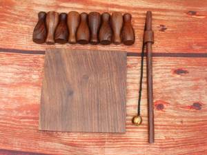 Premium Handmade Wooden Bar Skittles Game Tabletop Miniature <b>Bowling</b> Toy Set Custom Engraved Desktop Board Game for Pub Bar Home - Product Image 1