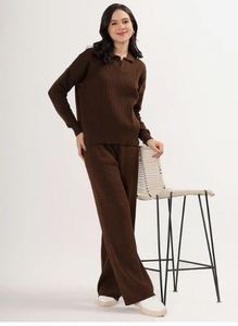 Conjunto de Suéter y Pantalón de Punto Suave Premium para Mujer, Conjunto de Moda de Invierno - Product Image 3