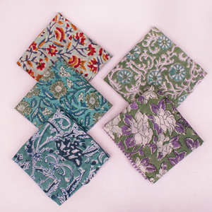 Multicolor Handblock Boho Print Accessory, 100% Cotton Unisex Bandanas, Eco-Friendly Boho Neck Or <b>Head</b> Tie, Unisex <b>Head</b> <b>Wrap</b> - Product Image 1