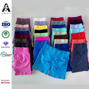 Shorts décontractés urbains pour femmes de qualité export, élégants, taille haute, style streetwear, vêtements de sport, shorts de yoga, prix d'usine - Product Image 4
