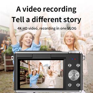 Cámara Digital Vintage 4K de Última Generación, 64MP con Autoenfoque, Zoom Digital 16x, Pantalla IPS de 3 Pulgadas, Batería de 1200mAh, Fácil de Usar para Estudiantes - Product Image 4