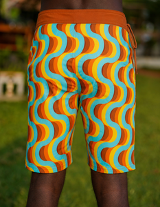 Shorts de surf pour hommes à séchage rapide, shorts de plage avec logo frontal, maillots de bain légers, écologiques, respirants et élastiques - Product Image 2