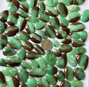 Piedra de cristal verde de crisoprasa Natural de grado AAA de alta calidad, la mejor piedra preciosa fina suelta para decoraciones navideñas - Product Image 3