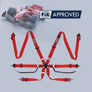 เข็มขัดนิรภัยสำหรับแข่งรถ TBRACING Sport Plus FIA 8853 2016 รับรองมาตรฐาน 6 จุด แบบบางพิเศษ แรงดึงสูง สำหรับมืออาชีพ - Product Image 3