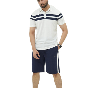 Men's Casual Cotton Sportswear Set Printed Short Sleeve T Shirt And <b>Matching</b> Shorts Breathable Summer Fitness Outfit - Product Image 1