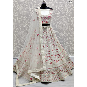 <b>Indian</b> Bridal Wear Velvet Collections for Bride With Zarkhan Work by Fabzone - Product Image 1