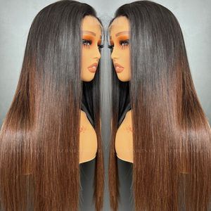 Factory Price 100% Vietnamese Raw Hair Wigs Straight <b>Black</b> Brown Color Virgin Cuticle Aligned HD/Swiss <b>Lace</b> Front Wig - Product Image 1