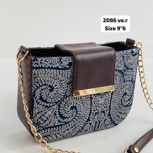 Trendy Blue Paisley Print Modern Soft Polyester Cotton Shoulder Bag Flap Ladies Crossbody Purse Fashion Handbag Women 2026 - Product Image 1