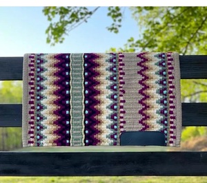 ผ้าห่มอานผ้าวูลสไตล์ตะวันตกผ้าทอมือพร้อมด้วยผ้าขนแกะคุณภาพสูงระบายอากาศและความชื้นแบบใหม่ - Product Image 1