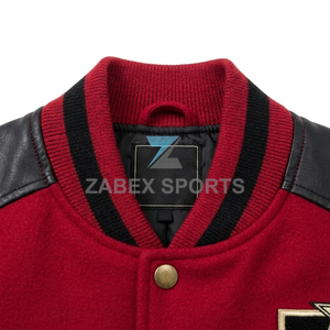 Chaqueta Varsity para Hombre, Ecológica, Resistente al Viento, Estilo Urbano, Personalizable con Letras, Ligera, de Invierno, de Poliéster/Algodón - Product Image 4