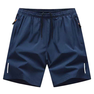 Pantalones Cortos Bermuda para Hombre, Negros, Ecológicos, con Estampado Tejido en la Parte Delantera, de Secado Rápido, Poliéster/Algodón, Cintura Media, con Cordón Ajustable, Casuales y Deportivos - Product Image 2