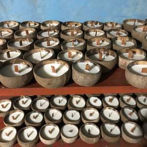 Vela de Cáscara de Coco 2026, Cera de Soya Pura, para Decoración del Hogar y Regalos, Aroma Duradero, Artesanía Premium, MÁS VENDIDA - Product Image 6