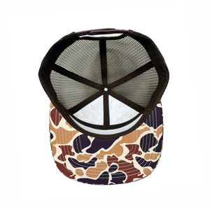 High Quality Leather Patch Flat Brim Camouflage Printing Hunt <b>Cap</b> <b>Camo</b> Trucker Hat Snapback Mesh <b>Cap</b> for Outdoor Hunting <b>Cap</b> - Product Image 4
