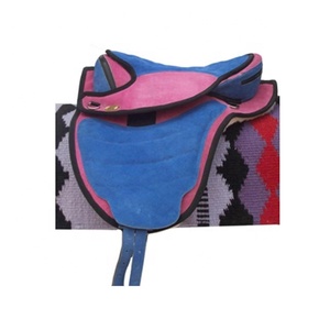 อานม้าสังเคราะห์ขนาด14ถึง19หนังสีดำสไตล์ต้นไม้สีน้ำตาลดำ - Product Image 6