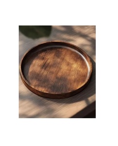 Customized Color Irregular Shaped Durable Wood Serving Tray <b>Modem</b> Style for Home Restaurant Hotel Use Top Selling New Arrival - Product Image 1
