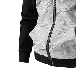Sudadera con Capucha Camuflada para Hombre, Mezcla de Algodón y Poliéster, Diseño de Dos Tonos, Capucha con Cordón, Bolsillos Laterales, Ropa Urbana - Product Image 2