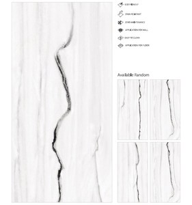 Azulejos de Porcelana Pulida con Superficie Brillante de 60x120 cm, Impresión Digital Estatuario, 8-9 mm de Grosor, Antibacterianos, Resistentes a las Manchas, Premium - Product Image 6