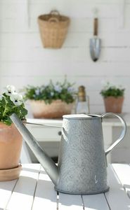 Arrosoir décoratif en métal de style vintage pour plantes de jardin et de balcon, avec bec long et poignée - Product Image 2