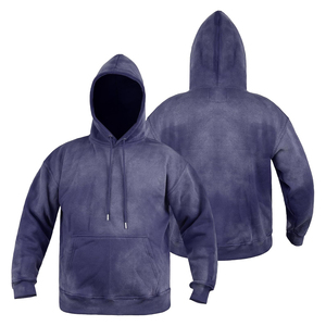 Sudaderas con Capucha para Hombre, Lavado Ácido, 100% Algodón, Invierno, Color Liso, para Adultos, Estilo Urbano, Transpirable, Precio al por Mayor - Product Image 4
