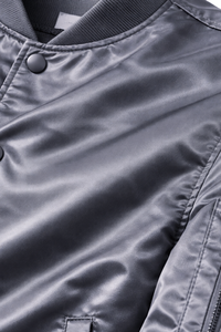 Custom ODM Men Vintage Satin <b>Baseball</b> <b>Bomber</b> <b>Jacket</b> Chaqueta Ropa Coat - Product Image 6