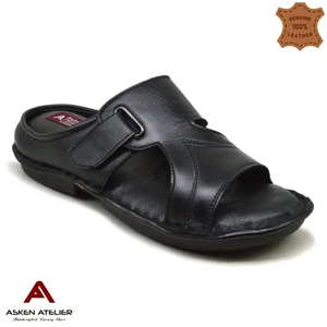 รองเท้าแตะหนังแท้ผู้ชาย IR0013 ราคาดีที่สุด ใส่ได้ทุกวัน กันลื่น รองเท้าหนังผู้ชาย รองเท้าแตะผู้ชาย - Product Image 6