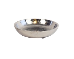 Cuencos de Metal decorativos de estilo nórdico para mascotas, cuencos de aluminio crudo y plata con diseño rústico para decoración del hogar, cuenco de lujo para perros y gatos - Product Image 1
