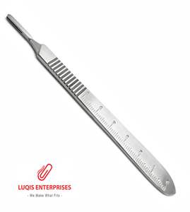 Manche de scalpel # Couteau chirurgical en acier inoxydable CM de qualité 3, manche réutilisable, autoclavable, instrument médical - Product Image 1