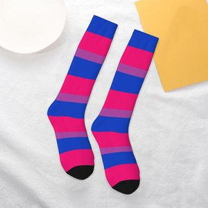 Chaussettes d'hiver respirantes multicolores pour hommes et femmes, absorbant l'humidité, extensibles, décontractées, en coton, pour le sport quotidien – Vente en gros - Product Image 3